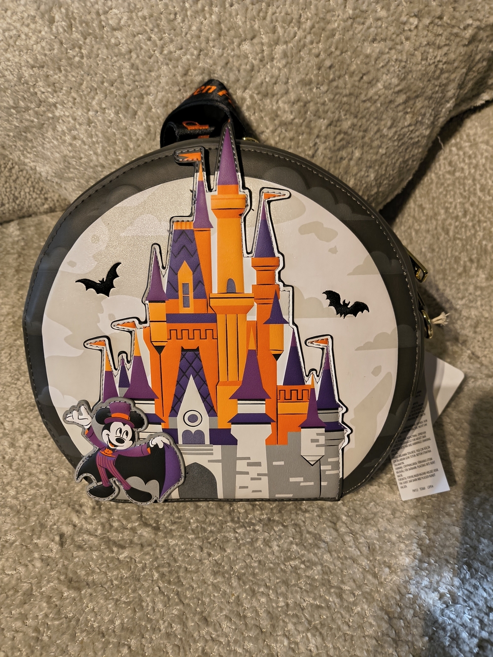 Disney Loungefly 'Boo to You' Halloween Crossbody - Orange, Purple, Black & Gold